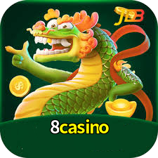 Imagem promocional da 8casino mostrando a plataforma e suas vantagens